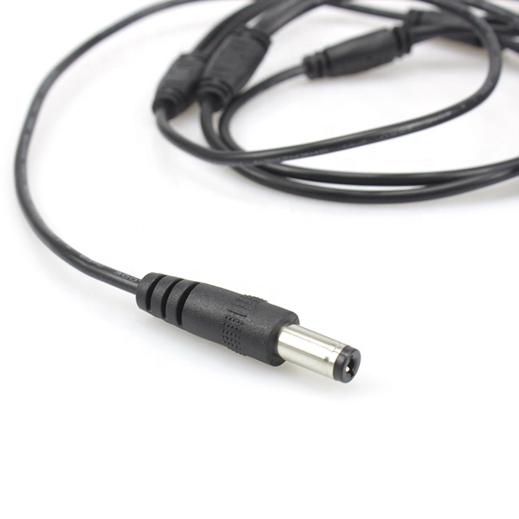 DC Power Cord 5.5 2.5 mm Extension Power Cable 5 Way Parallel Connection for LED Strip String Light