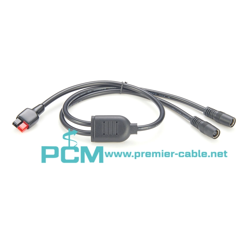 Dual DC8mm DC7909 to Anderson Cable for Solar Panel to RV Automotive Marine Portable Power Station