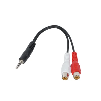 1male to 2female RCA Cable Audio Video AV Cable 2male to 1female