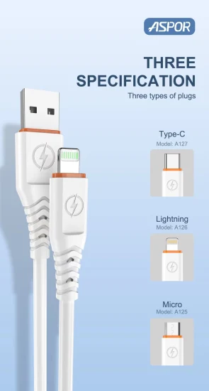 Fast Charge 6A Data Cable for Lightning Cable Phone Charger Cable for iPad iPod USB Lightning Fast Charging Car Charger Cable Factory Supply