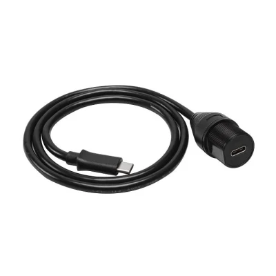 Waterproof USB C Car Dash Flush Panel Mount Extension Cable